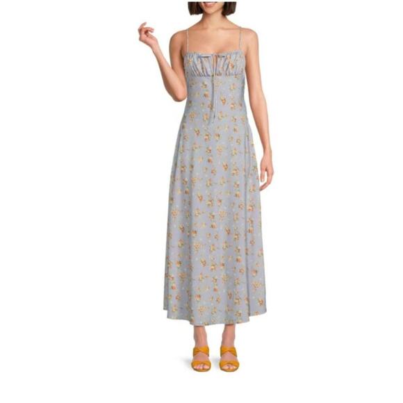 WeWoreWhat Dresses & Skirts - WeWoreWhat Cami Vintage Roses Midi Dress in Blue – NWT Size XS